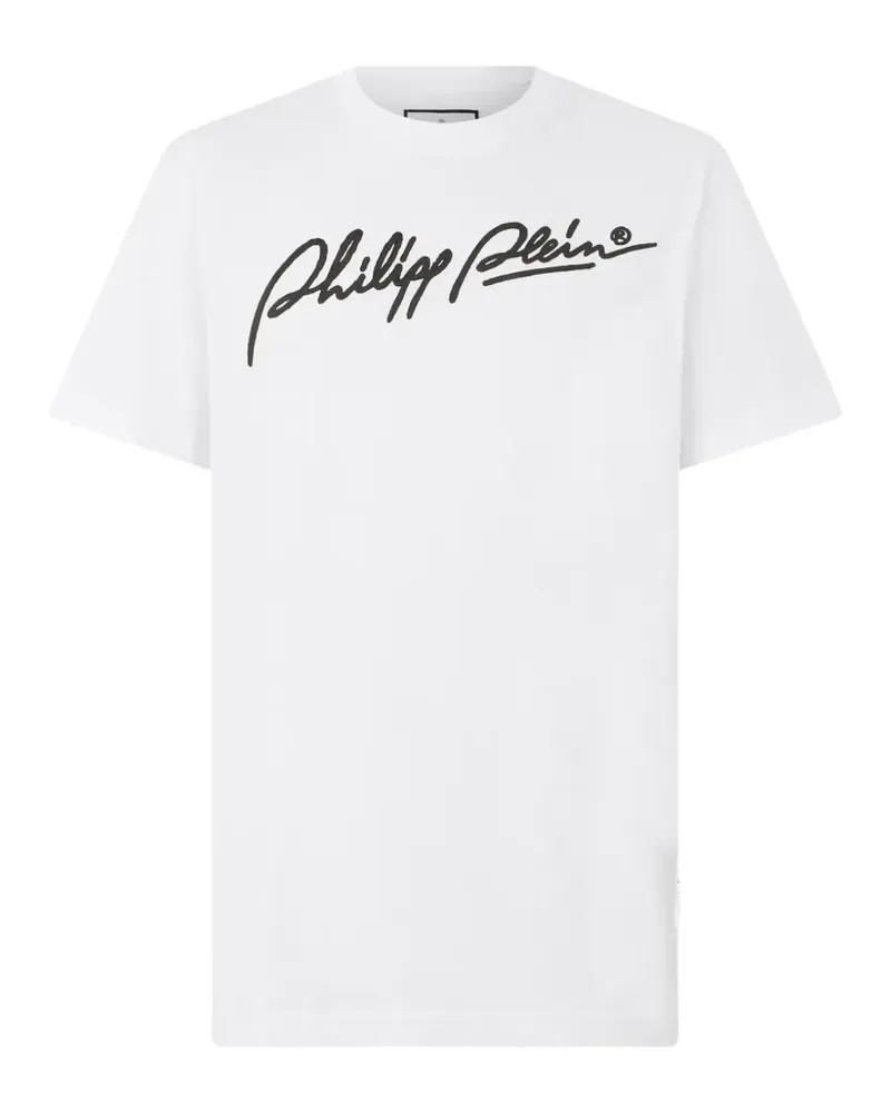 Philipp Plein T-Shirt mit Logo - Weiß Weiß