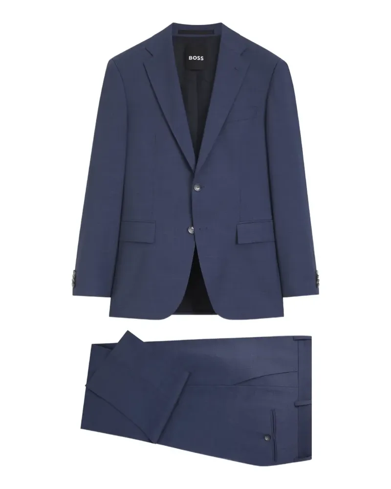 HUGO BOSS Zweiteiliger Anzug mit klassischem Schnitt - Blau Blau