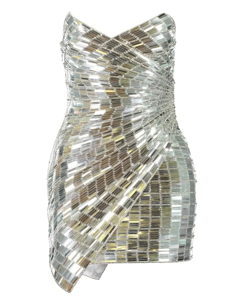 Retrofête Aura embellished dress - Silber Silber
