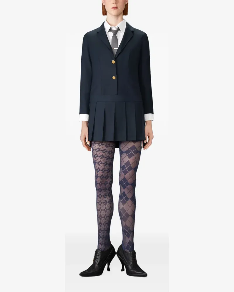 Thom Browne Super 120's Minikleid aus Twill - Blau Blau