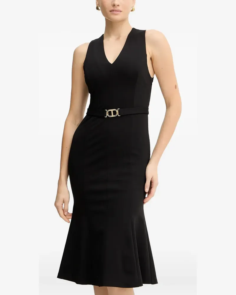 Twin-Set Kleid mit Gürtel - Schwarz Schwarz