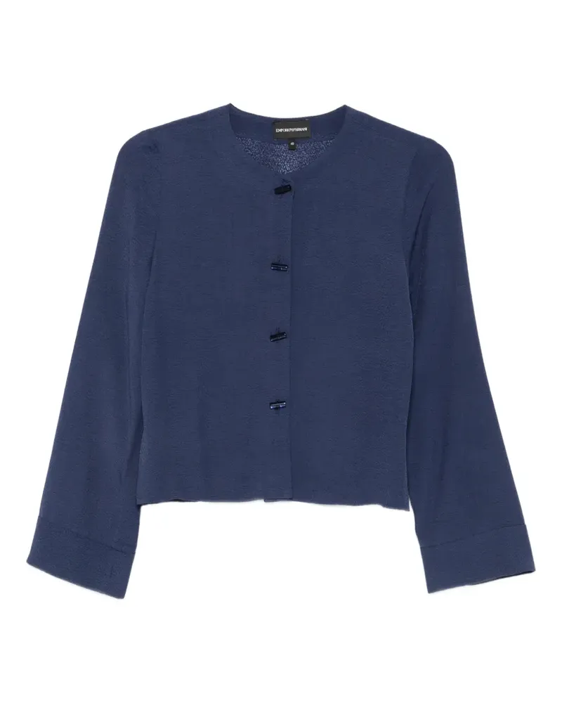 Emporio Armani Oberteil mit rundem Ausschnitt - Blau Blau