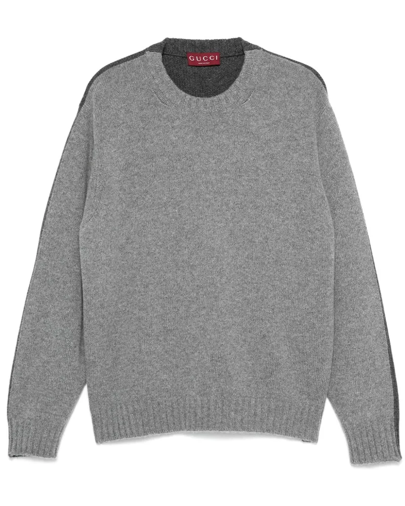 Gucci Zweifarbiger Pullover - Grau Grau