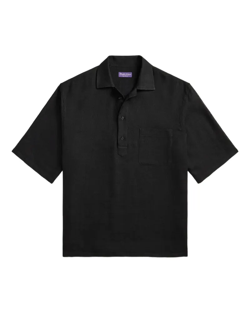 Ralph Lauren Kurzärmeliges Poloshirt mit Brusttasche - Schwarz Schwarz