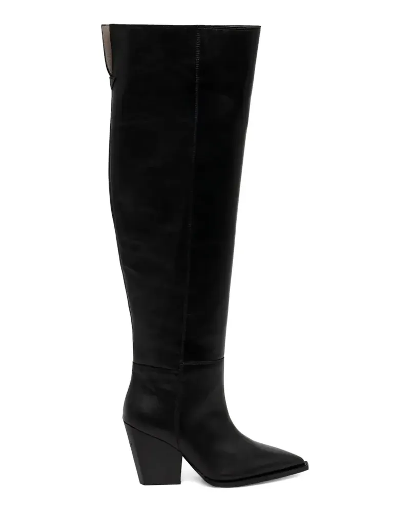AllSaints Reina leather boots - Schwarz Schwarz