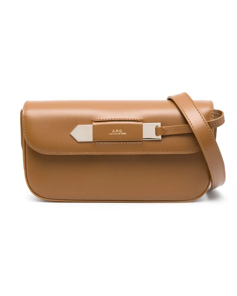A.P.C. Charlotte Schultertasche - Braun Braun