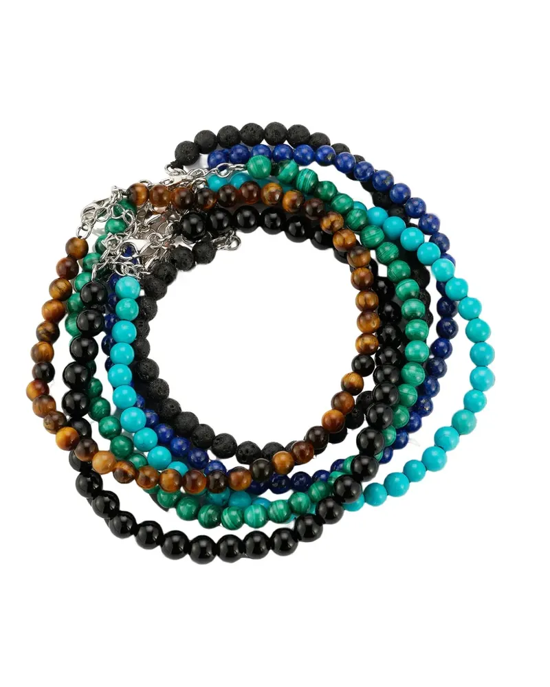 MATEO Armband mit Lapislazuli - Silber Silber