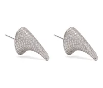 Ohrringe in Spike-Form mit Kristallen