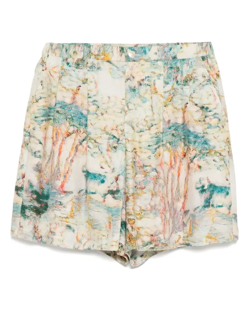 TAAKK Shorts mit grafischem Print - Nude Nude