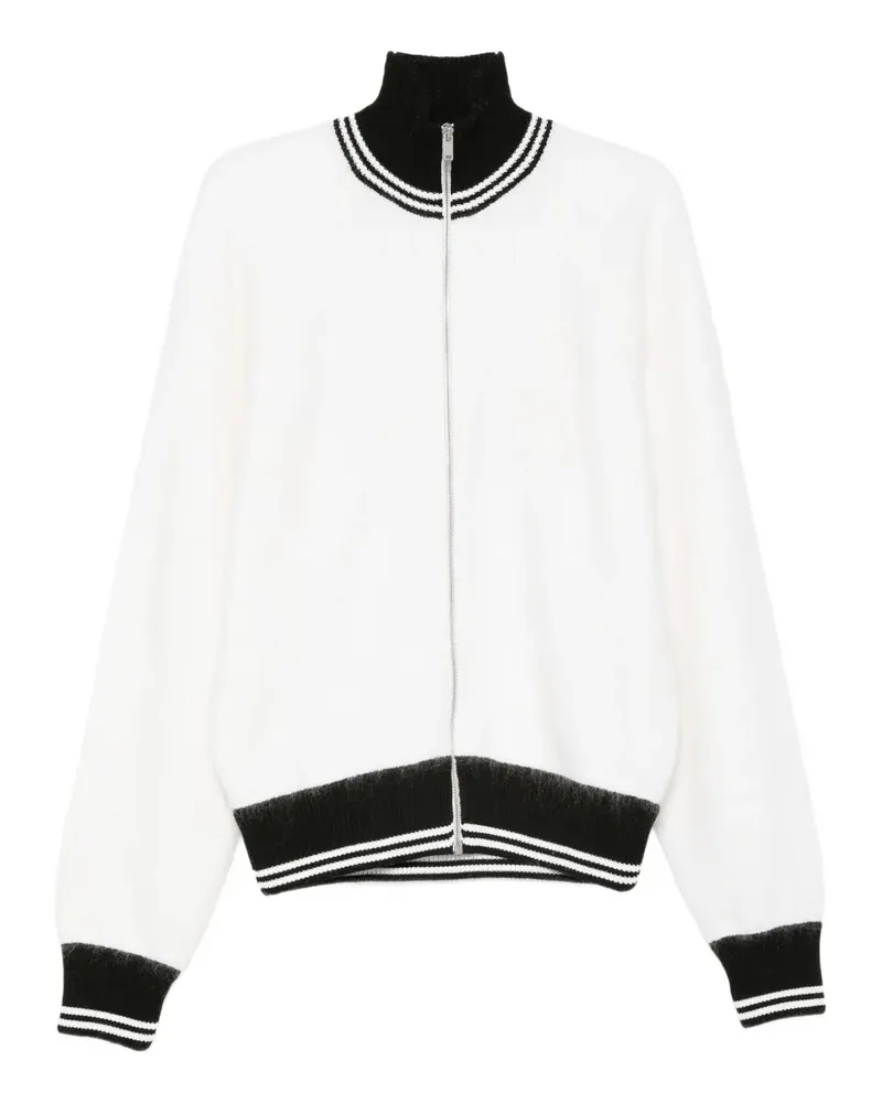 Jil Sander Cardigan mit Reißverschluss - Weiß Weiß