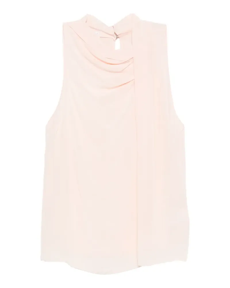 Patrizia Pepe asymmetric ruched top - Rosa Rosa