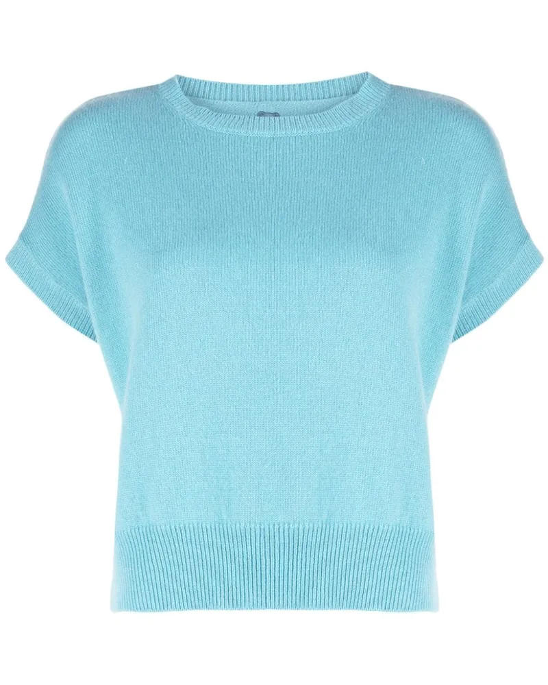 Teddy Cashmere Genova Cropped-Pullover aus Kaschmir - Blau Blau