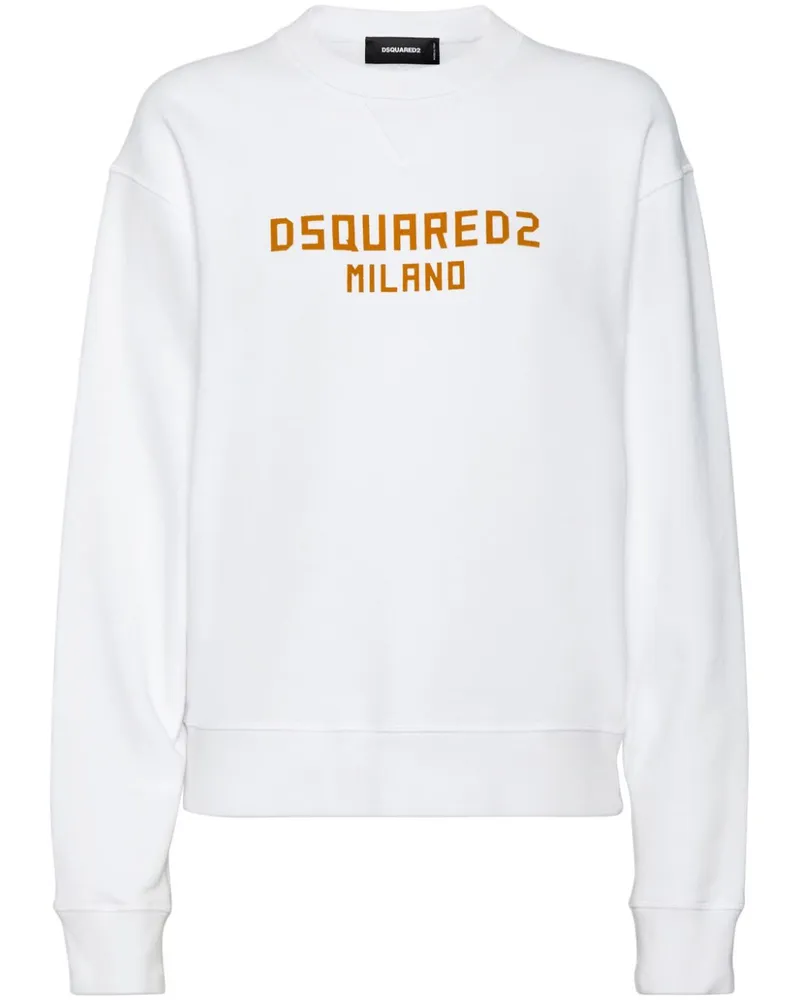 Dsquared2 Sweatshirt mit Logo-Print - Weiß Weiß