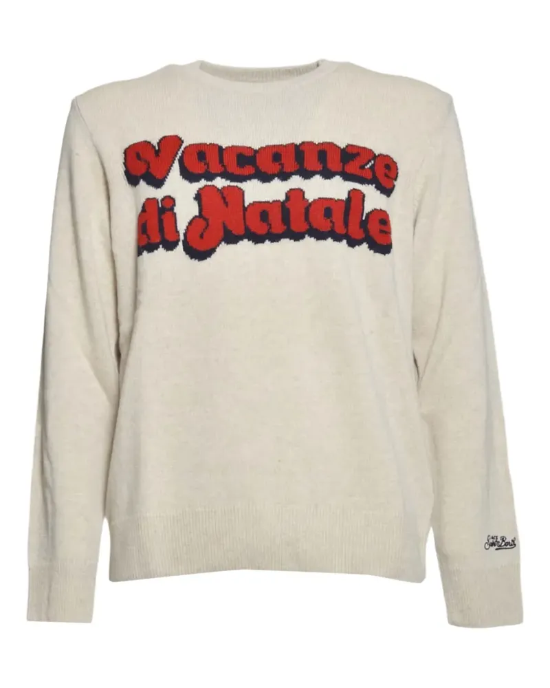 MC2 Saint Barth Heron lettered sweater - Nude Nude