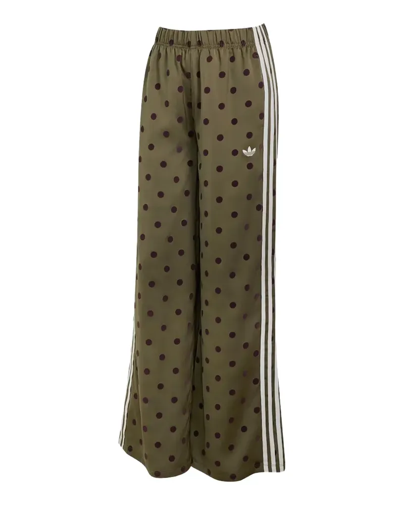 adidas Satin-Jogginghose mit Polka Dots - Grün Grün