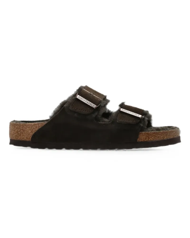 Birkenstock Arizona Sandalen aus Shearling - Braun Braun
