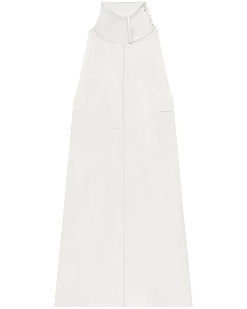 Courrèges Minikleid mit appliziertem Schal - Nude Nude