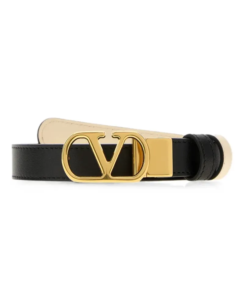 Valentino Garavani VLogo Signature Gürtel aus Leder - Schwarz Schwarz