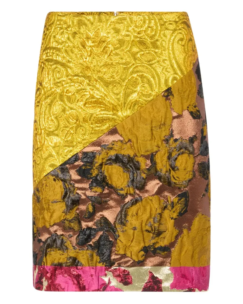 Nina Ricci Midirock mit Jacquard-Effekt - Gold Gold