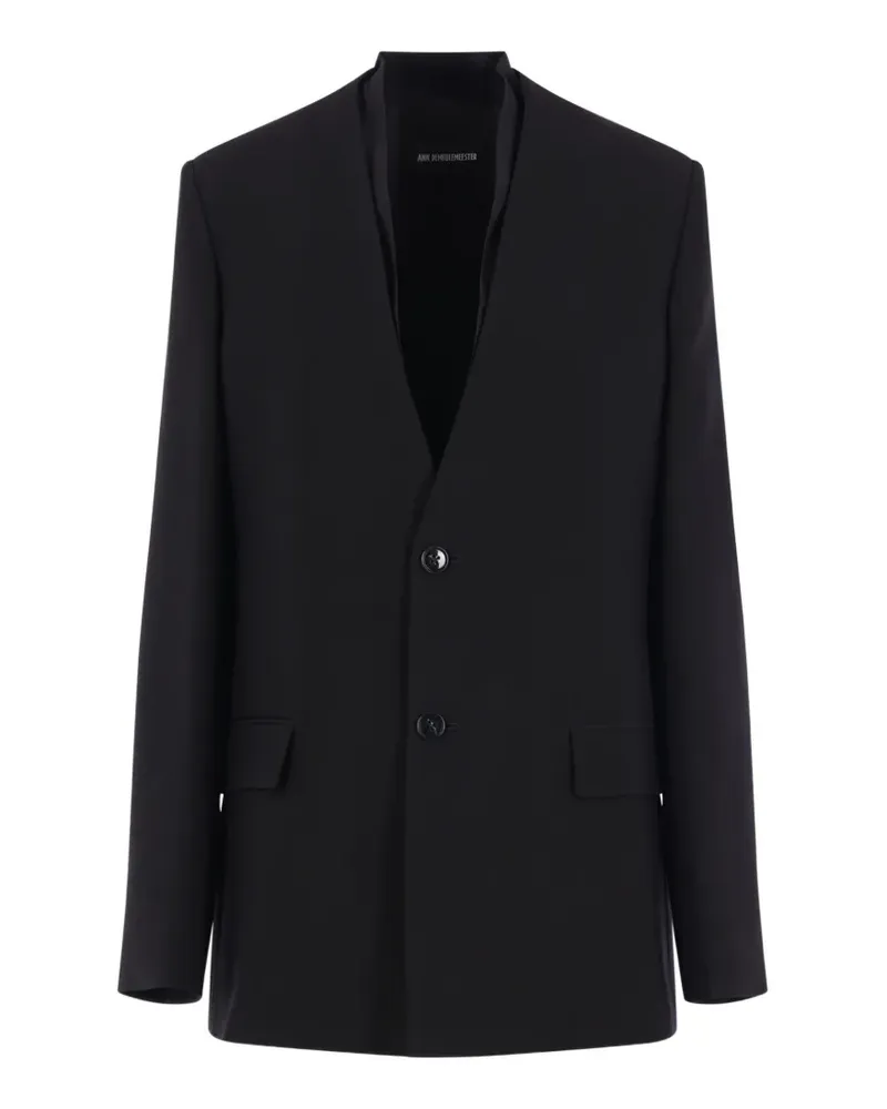 Ann Demeulemeester Blazer mit Schalkragen - Schwarz Schwarz
