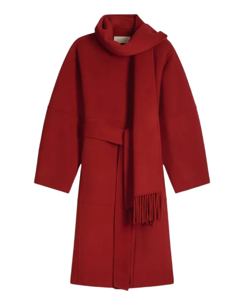 Vanessa Bruno Helie Mantel mit Schal - Rot Rot
