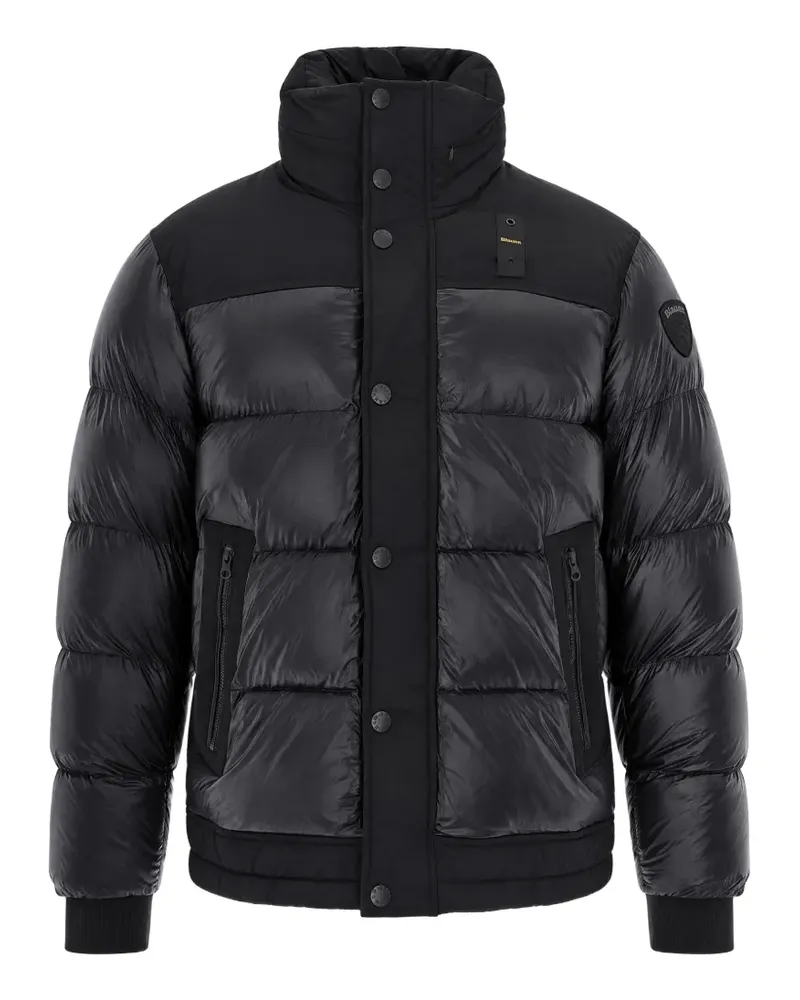 Blauer Perkis quilted panelled jacket - Schwarz Schwarz