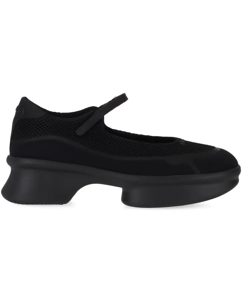 Prada Slip-On-Sneakers mit Mesh-Einsätzen - Schwarz Schwarz