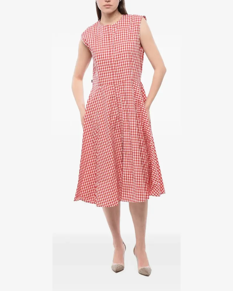 Woolrich Archive gingham-pattern sleeveless midi dress - Rot Rot