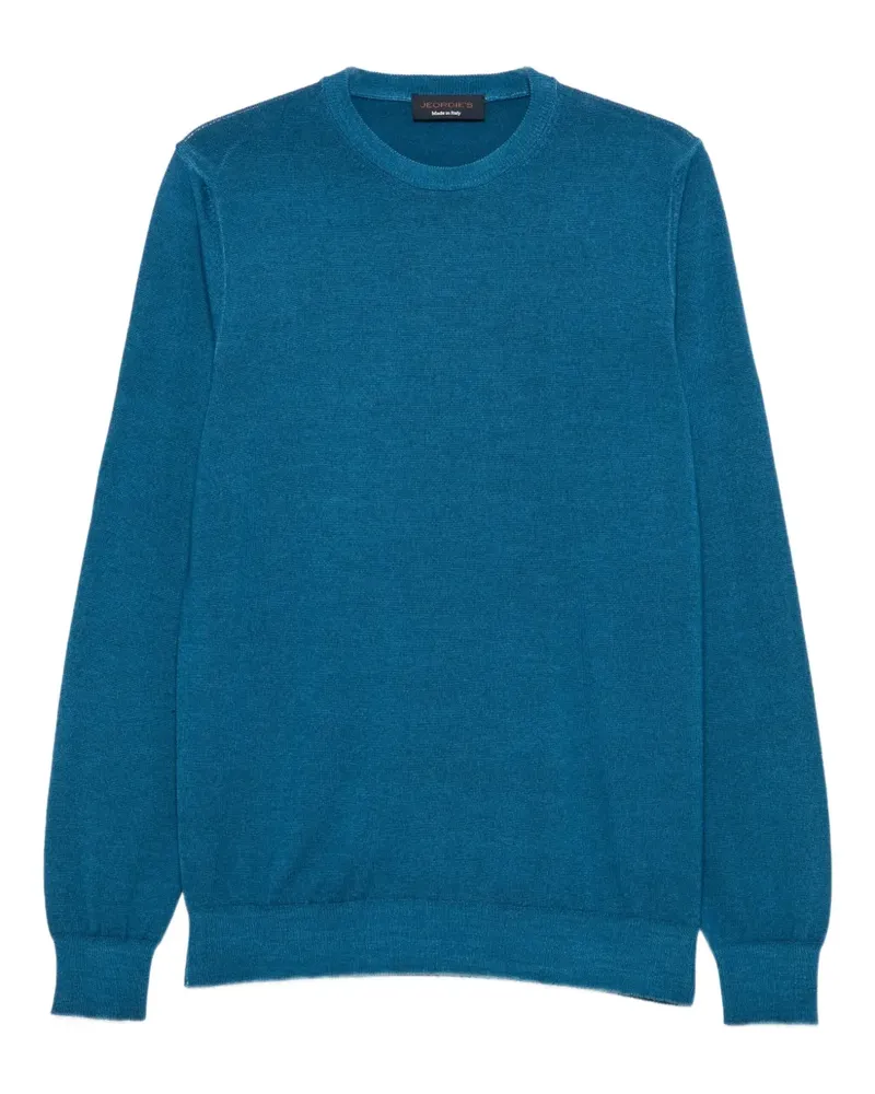 Jeordie's Pullover mit Rundhalsausschnitt - Blau Blau