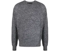 Melierter Pullover mit Cut-Out
