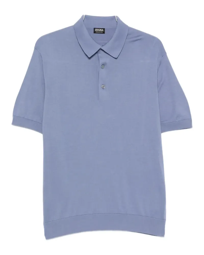 Ermenegildo Zegna short-sleeve polo shirt - Blau Blau