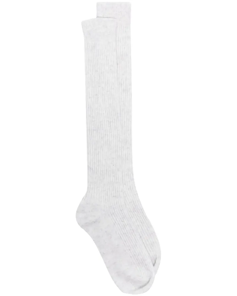Brunello Cucinelli Gerippte Socken - Grau Grau