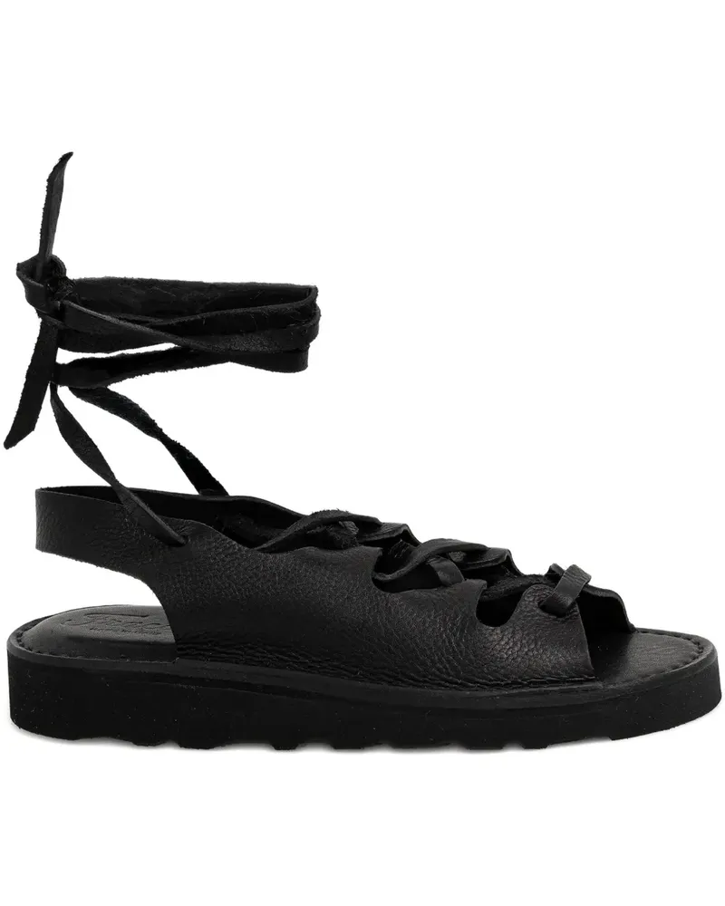 Fracap Sandalen mit Schnürung - Schwarz Schwarz