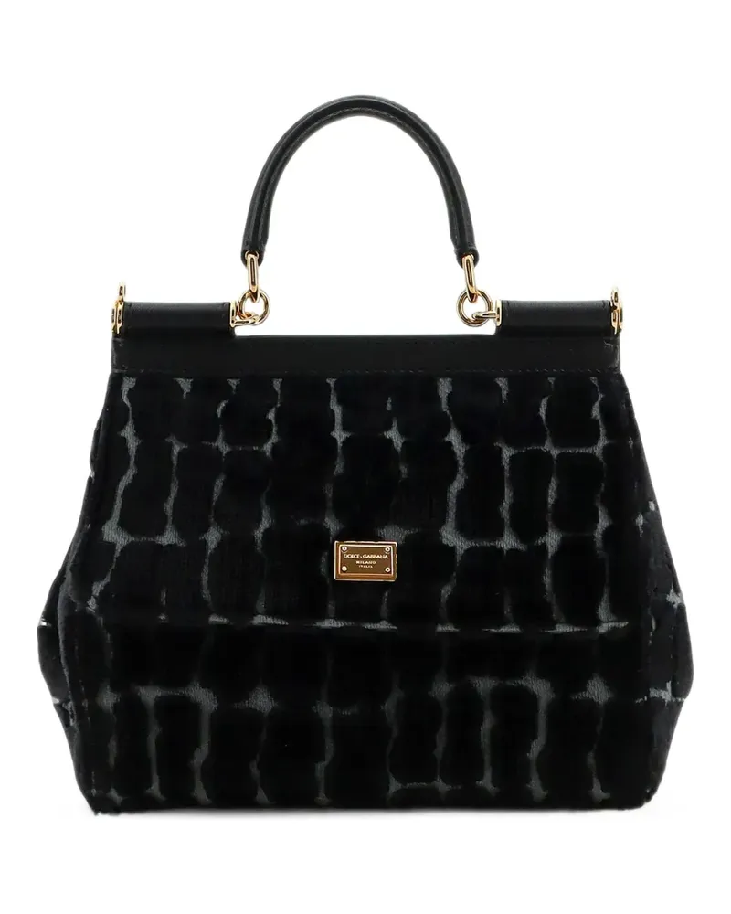 Dolce & Gabbana Sicily Schultertasche - Schwarz Schwarz