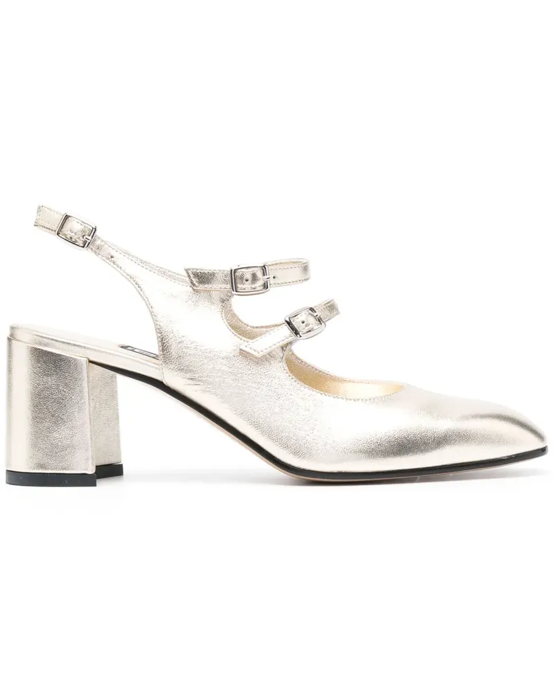 Carel Metallische Banana Pumps 70mm - Gold Gold