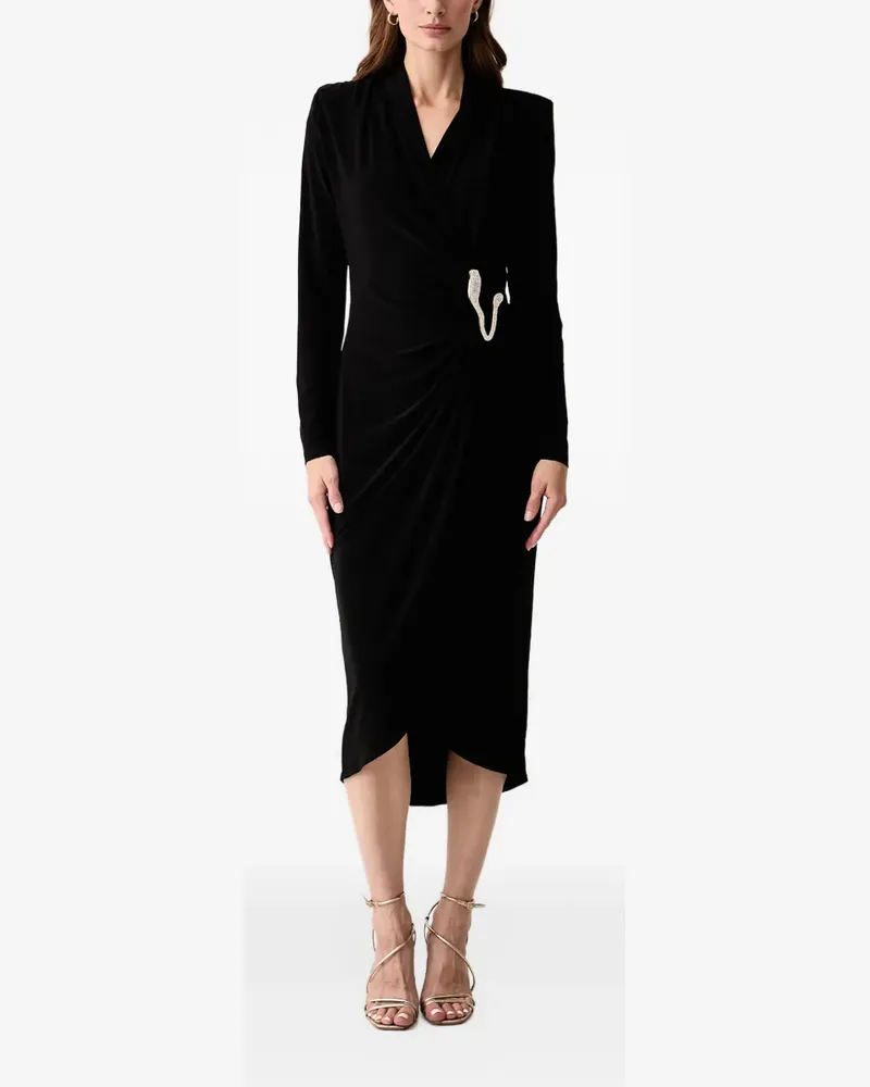Joseph Ribkoff Verziertes Kleid im Wickelstil - Schwarz Schwarz