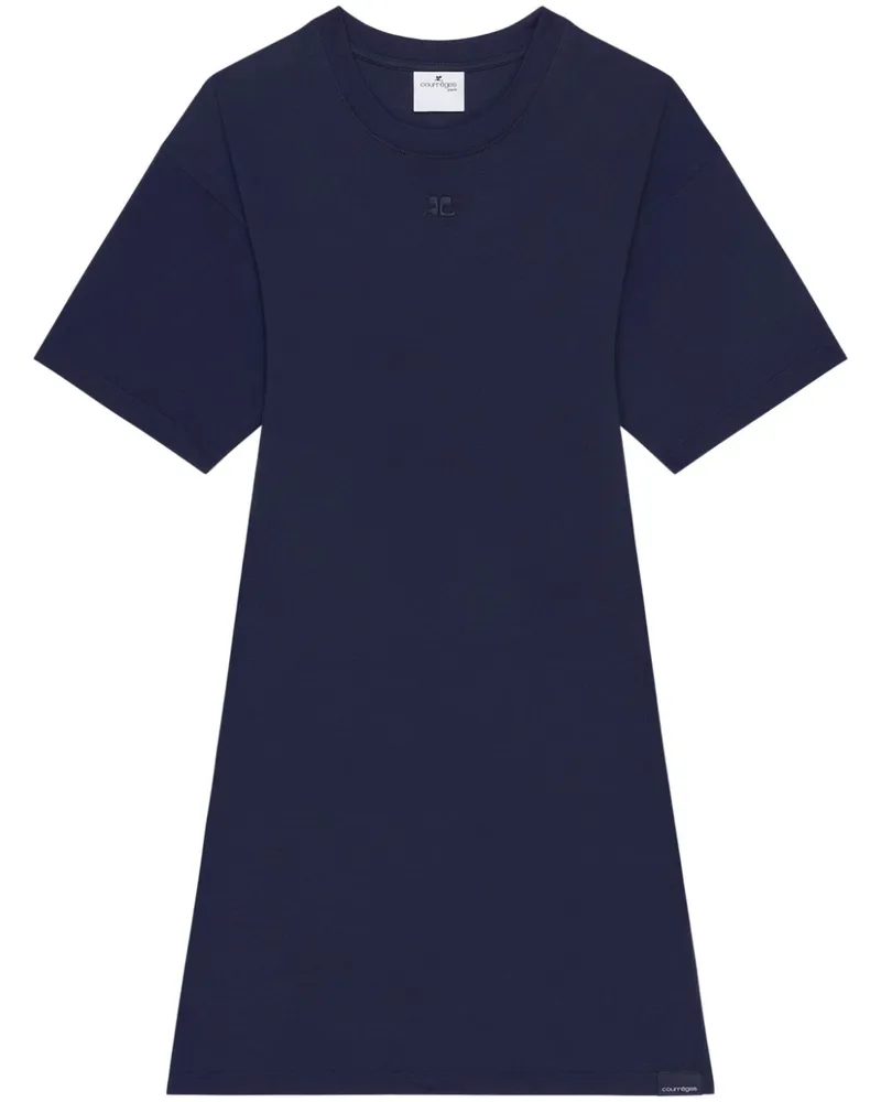 Courrèges T-Shirt-Minikleid - Blau Blau