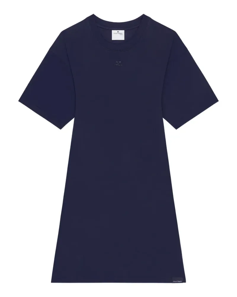Courrèges T-Shirt-Minikleid - Blau Blau