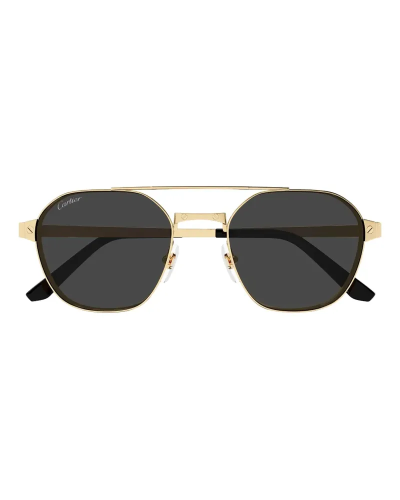 Cartier Getönte Pilotenbrille - Gold Gold