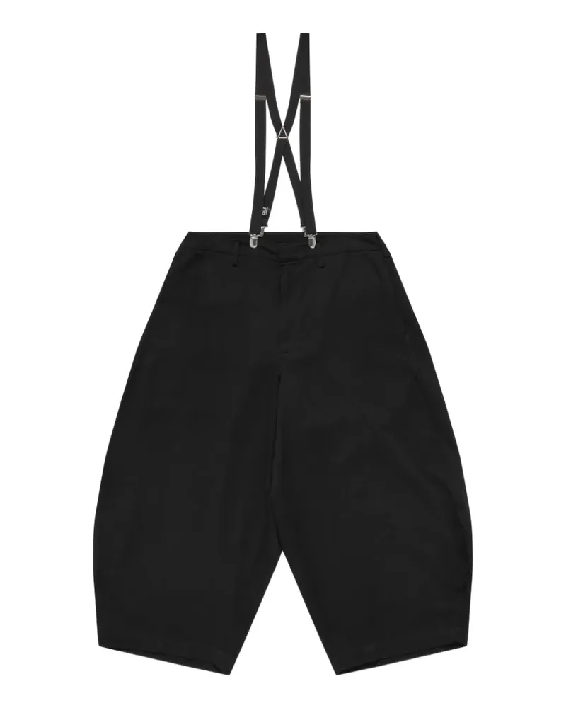 Comme des Garçons suspenders cropped trousers - Schwarz Schwarz