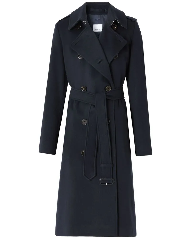 Burberry Kensington Trenchcoat aus Kaschmir - Blau Blau