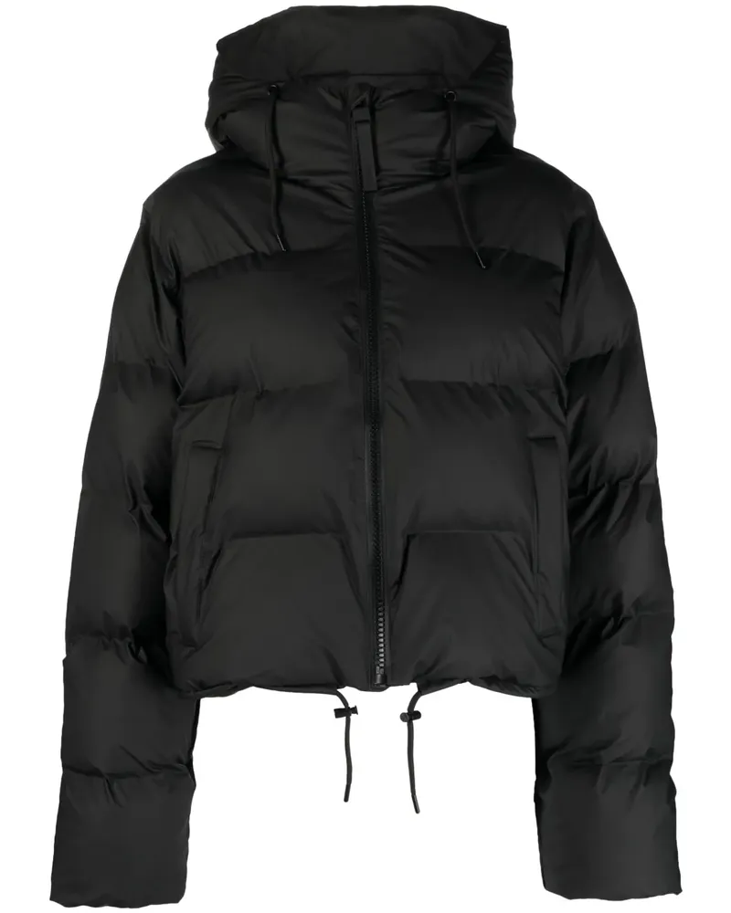RAINS Daunenjacke mit Kapuze - Schwarz Schwarz