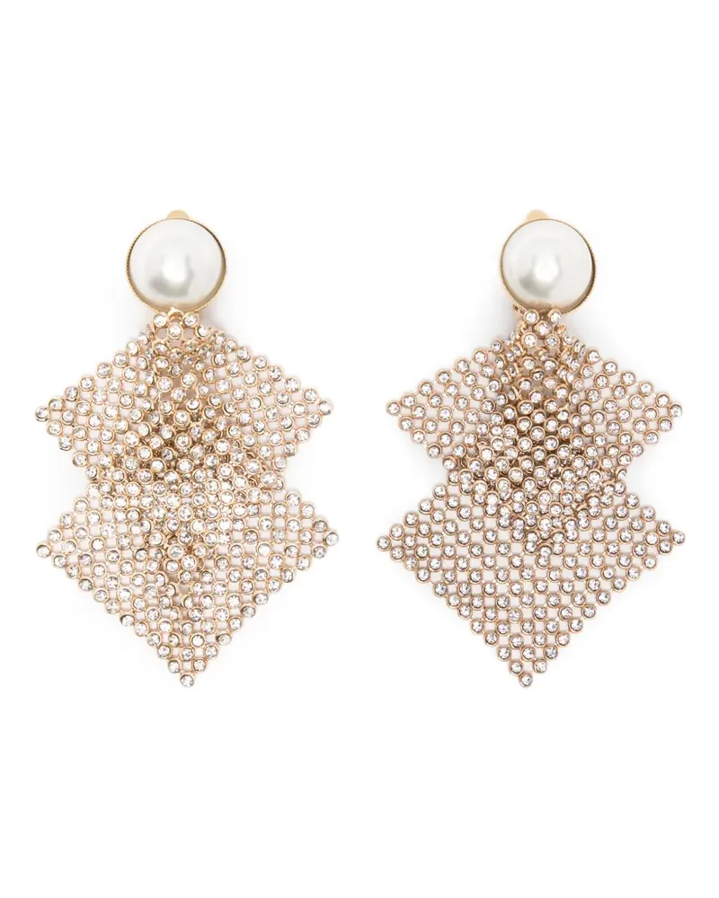 Rosantica Frizz embellished clip-on earrings - Gold Gold