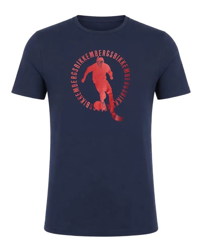 Bikkembergs graphic-print T-shirt - Blau Blau