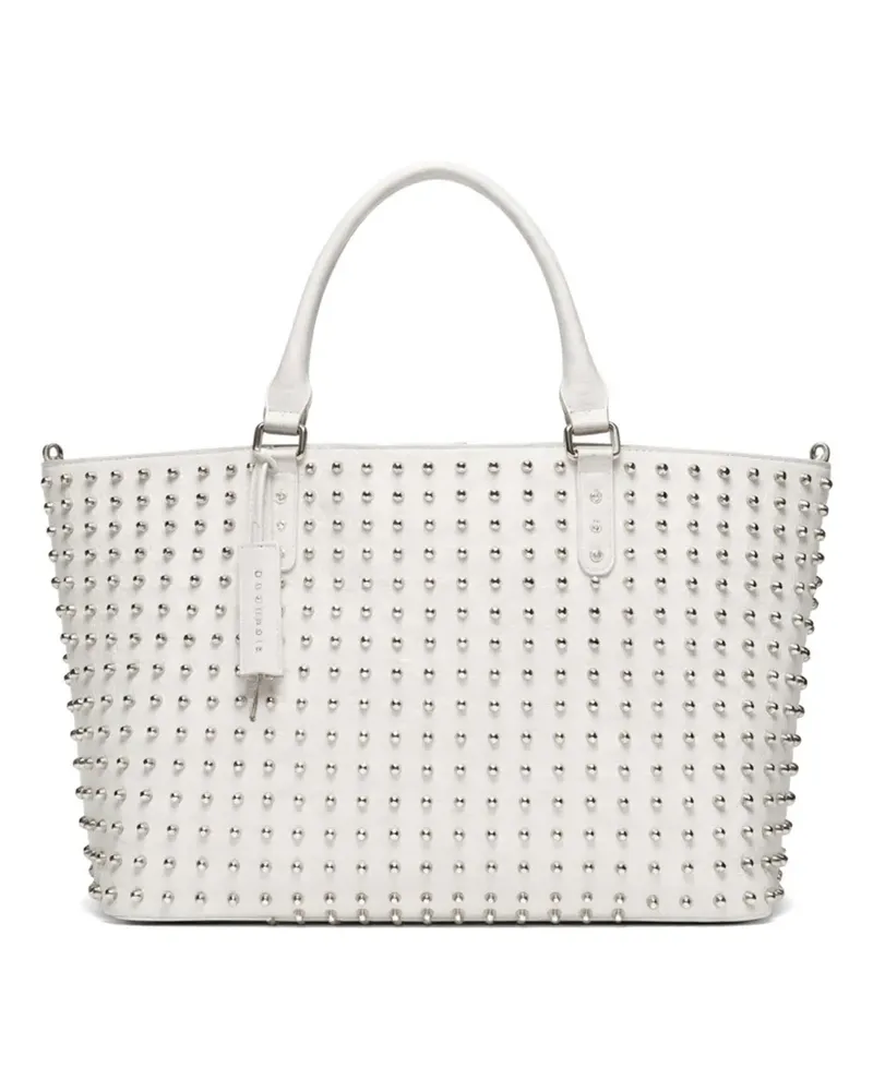 John Richmond stud-embellished tote bag - Weiß Weiß