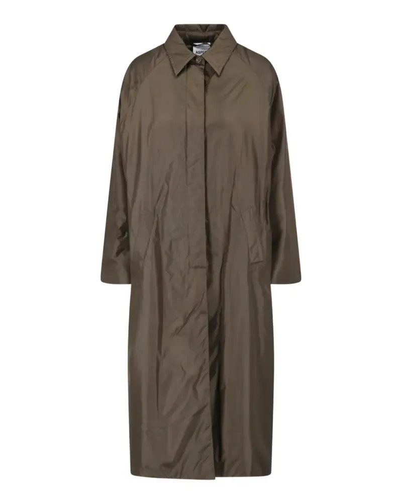ASPESI Gürtel-Trenchcoat mit Raglanärmeln - Braun Braun