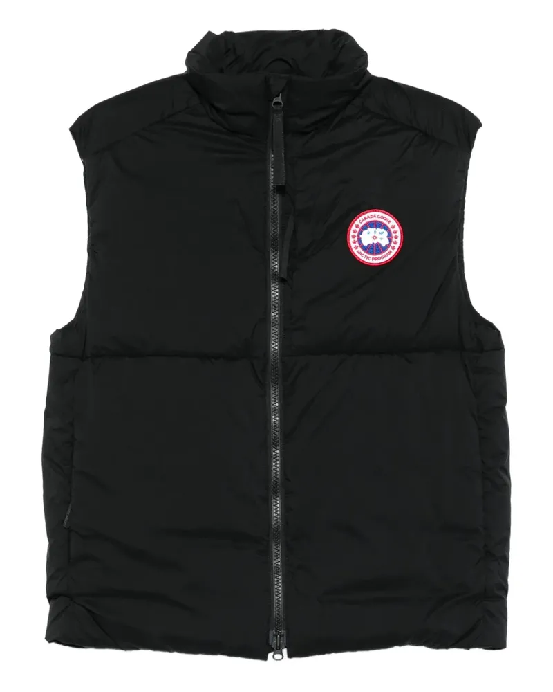 Canada Goose Gesteppte Weste mit Logo-Patch - Schwarz Schwarz