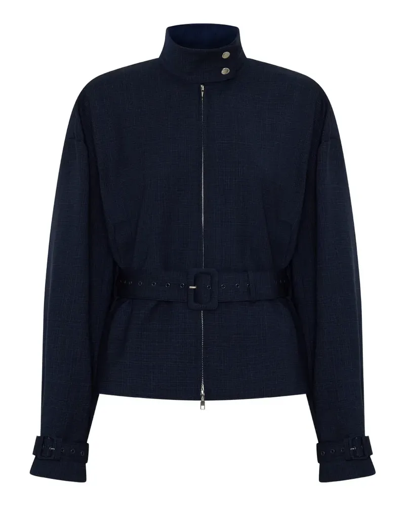 Anna Quan Zaha belted bomber jacket - Blau Blau