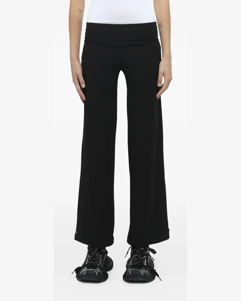 Fax Copy Express Afternoon Stretch Series folded trousers - Schwarz Schwarz