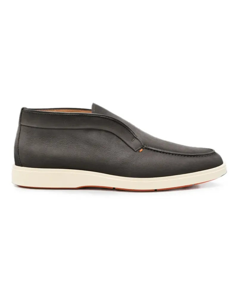 Santoni Slip-On-Boots aus Wildleder - Grau Grau